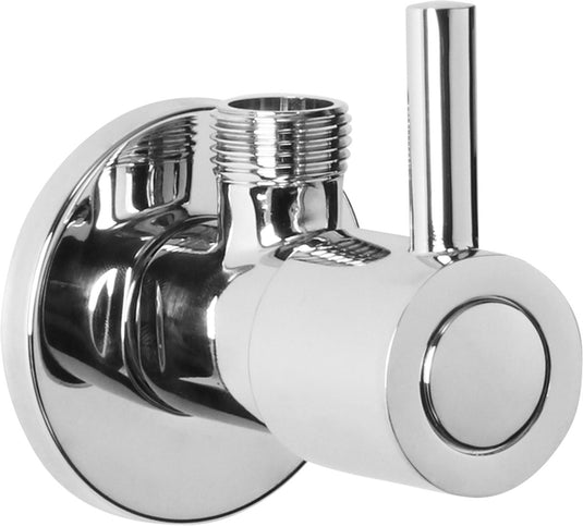 Differnz hoekstopkraan chroom - met rozet - toiletkraan