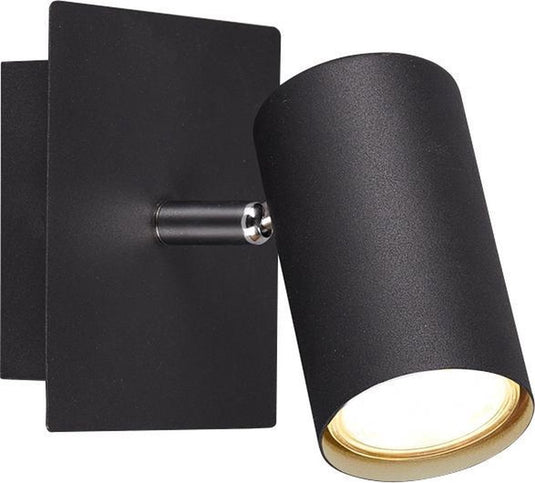 Trio marley - spot - zwart mat - excl. 1x gu10 3w