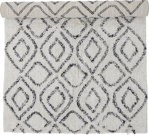 Bloomingville - warda vloerkleed - beige - wol