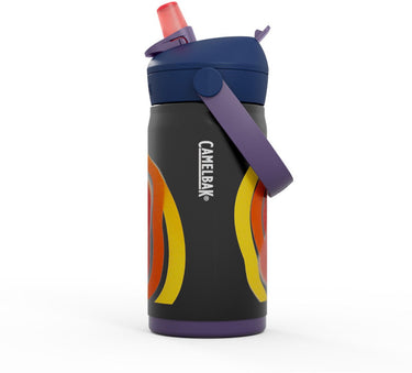 Camelbak thrive flip straw drinkfles kids - 350 ml - rvs - met rietje - isolatie waterfles - blauw