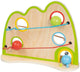 Goki ballenbaan 38,5x12x29cm, recto-verso, met belletje, hout, 2+
