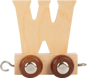 Small foot - houten lettertrein - w - 12 stuks