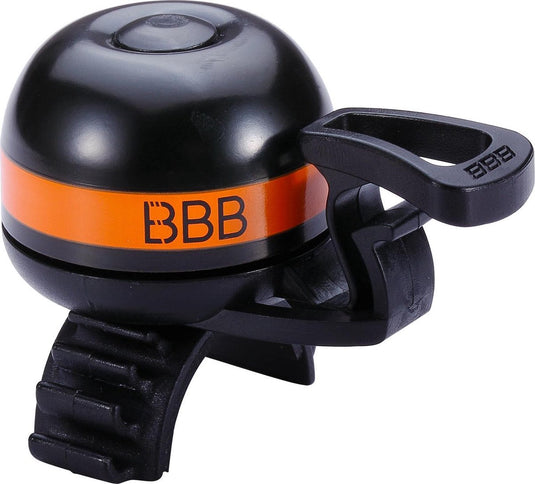 Bbb cycling bbb-14 easyfit deluxe fietsbel - messing - alle stuur diameters - oranje