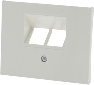 Berker k1 afdekplaat isdn 2x 8-polig polar wit