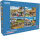 Gibsons legpuzzel daily deliveries 4x500 stukjes - steden en dorpen.