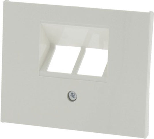 Berker k1 afdekplaat isdn 2x 8-polig polar wit