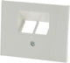 Berker k1 afdekplaat isdn 2x 8-polig polar wit