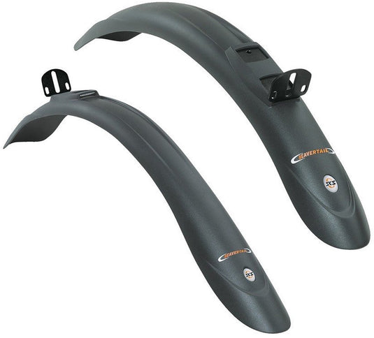 Sks stel spatborden opdruk beavertail 26 28 uni. zwart