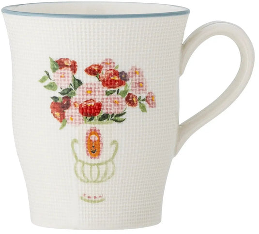 Bloomingville mok aardewerk blauw dorothy