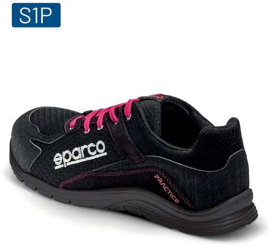 Sparco safety shoes practice black pink