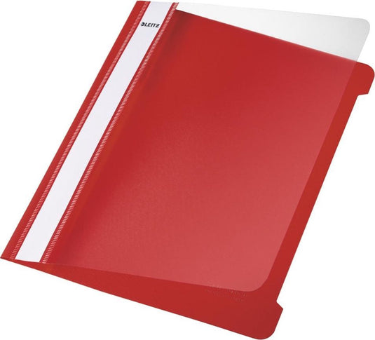 Leitz kunststof offertemap - a5 - 25 stuks - rood