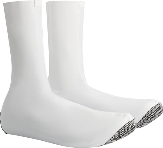 Bbb cycling raceflex zipperless overschoenen - aerodynamisch, winddicht en waterdicht - overschoenen wielrennen - wit - maat 47 48 - bws-29