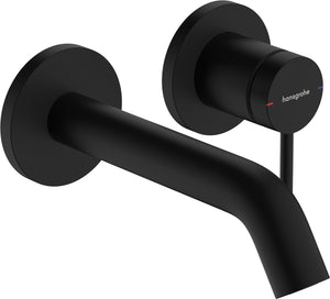 Hansgrohe tecturis s - inbouw wastafelkraan - voor wandmontage - ééngreeps bediening - 16,5 cm uitloop - mat zwart