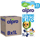 Alpro growing kids drink soja 3+ jaar - plantaardige groeidrank - met calcium vitaminen - 8 x 1l