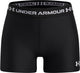 Under armour heatgear shorty-blk meisjes sportbroek - zwart - wit