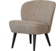 Woood fauteuil sara - polyester - naturel - 71x59x70