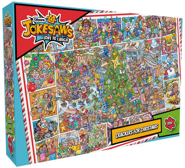 Gibsons - jokesaws crackers for christmas (door phil dobson) - 1000 stukjes 68×49cm (b×h) - legpuzzel voor volwassenen