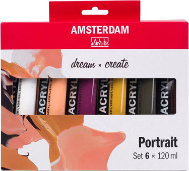 Amsterdam standard series acrylverf portret set | 6 x 120 ml