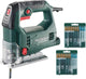 Metabo steb 65 quick set decoupeerzaag incl. 20 zaagbladen in koffer - 450w - d-greep - variabel