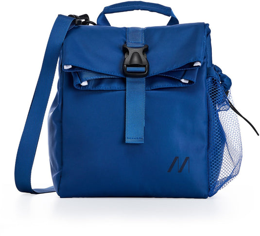 Muitomas koeltas 15 liter - thermische isolatie - eén centraal compartiment - zijvak voor fles - verstelbare schouderriem - blauw