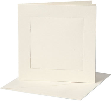Creativ company https: www.cchobby.nl passepartout-kaarten-afmeting-kaart-12-5x12-5-cm-afmeting-envelop-13-5x13-5-cm-off-white-10-set-1-doos