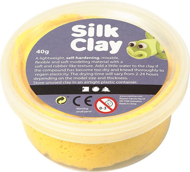 Silk clay geel 40gr
