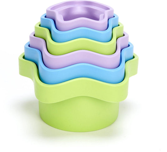 Green toys stapelaar bekers - sterretjes
