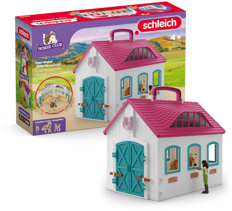Load image into Gallery viewer, Schleich horse club open stal 42703
