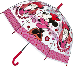 Minnie mouse transparante paraplu
