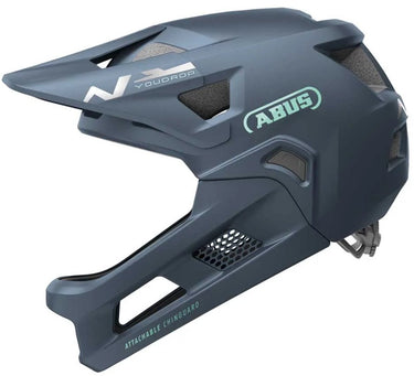 Abus fietshelm youdrop ff midnight blue s - 48-55 cm - blauw - geschikt voor gebruik op kinderfietsen - 430 g
