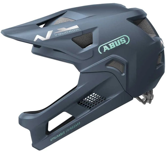 Abus fietshelm youdrop ff midnight blue s - 48-55 cm - blauw - geschikt voor gebruik op kinderfietsen - 430 g