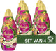 Robijn - vloeibaar wasmiddel - klein krachtig - tropical - 4 flessen - 76 wasbeurten - voordeelverpakking