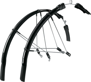 Sks spatbordset raceblade long 2 kunststof zwart 28inch 25mm