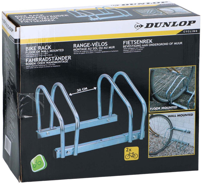 Load image into Gallery viewer, Dunlop fietsenrek grond muur, 2 fietsen

