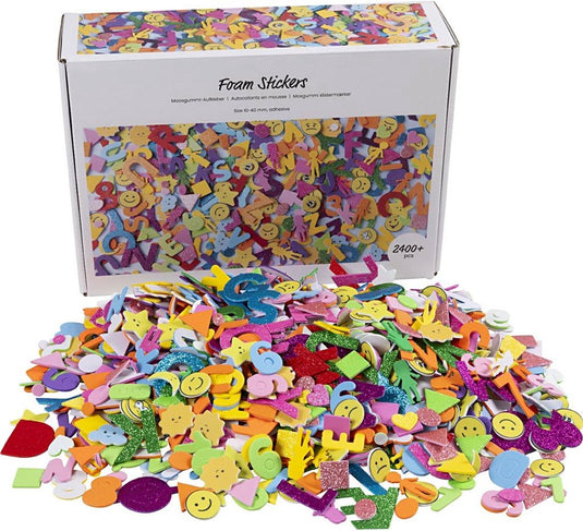 Creativ company foam stickers vormen - 2400+st.
