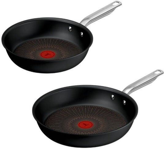 Tefal experience - pannenset - 24 28 cm - fusion core - anti-aanbaklaag - inductie - geschikt voor gebruik met metalen spatels