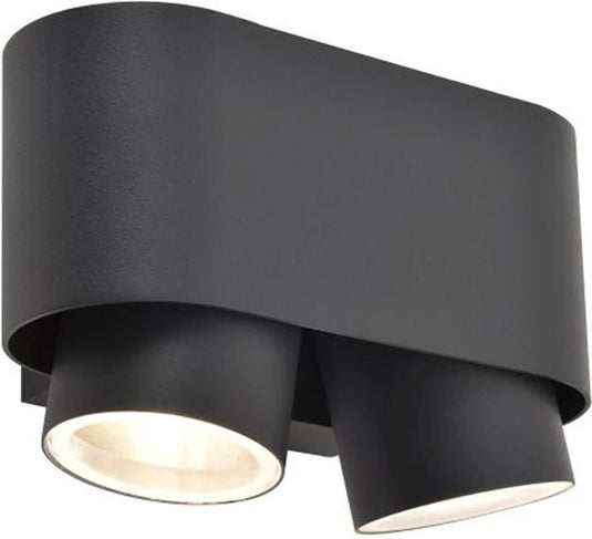 Lutec - cypres wandlamp voor buiten - gu10 - donkergrijs