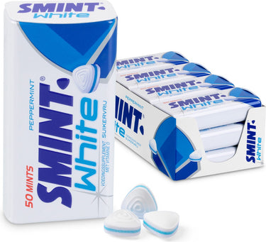 Smint white peppermint blikje (12x 35gr)