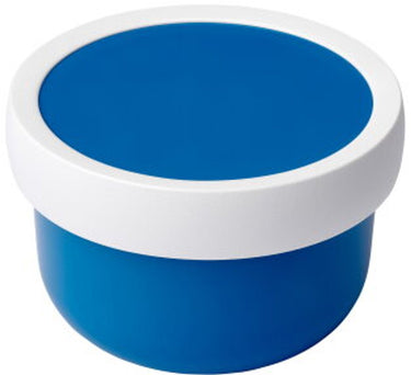 Mepal fruitbox campus - 300 ml - inclusief fruitvorkje - sluit goed af - snackdoosje - blue