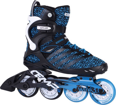 Tempish wire 3.0 84 skeelers – 4x84mm wielen – fitness inline skates – zwart blauw – maat 45