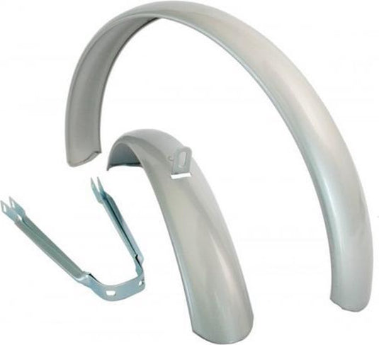 Spatbord set 12 universeel zilver