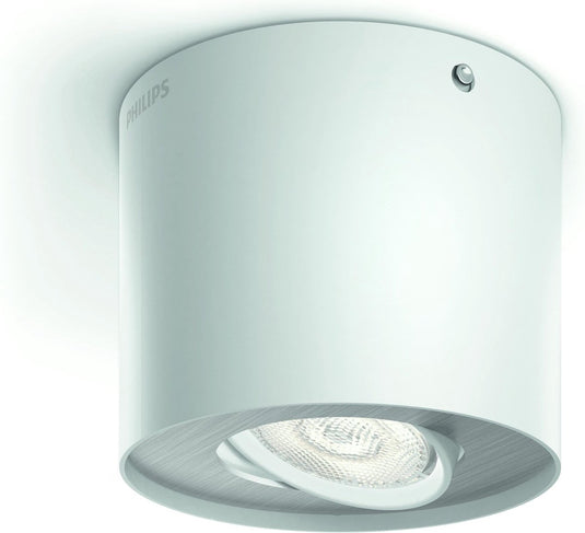 Philips led philips phase - opbouwspot - 1-lichts - wit