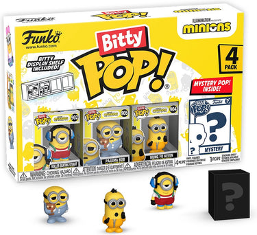Funko pop! bitty - minions 4-pack: roller skating stuart