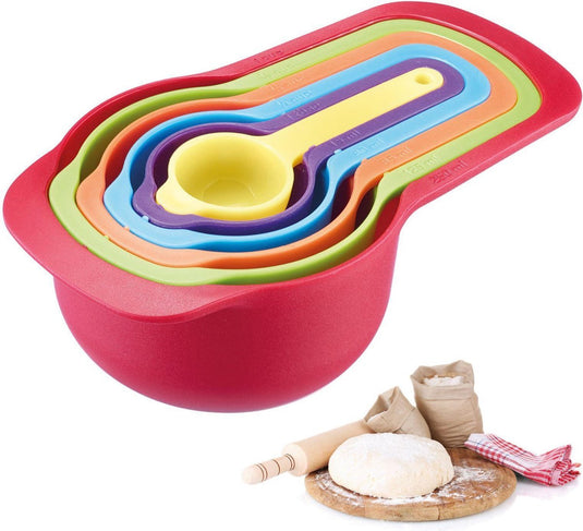 Westmark set van 6 maatlepels, inhoud: 7,5 15 60 85 125 250 ml, kunststof, bpa-vrij, matroschka, gekleurd, 30582270