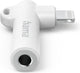 Hama aux-adapter lightning u 3,5-mm-jack-aansluiting, 90 hoekstekker, wit