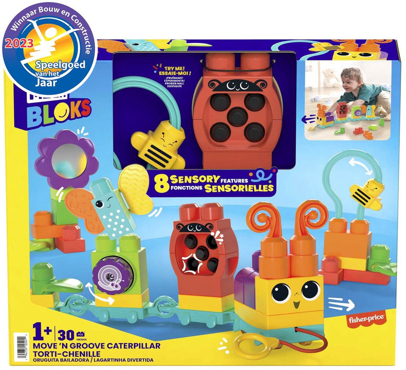Afbeelding laden in galerijviewer, Mega bloks move' n groove caterpillar bouwset - 30dlg.
