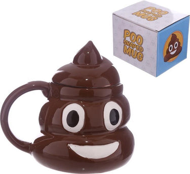 Puckator beker emotive drol gevormde keramiek mok met deksel - 13x8,5cm