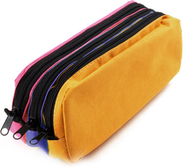 Kangaro penetui - rechthoekig - 3 vaks - 25 x 9 x 11 cm - oranje blauw fuchsia