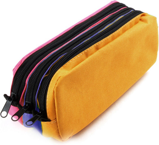 Kangaro penetui - rechthoekig - 3 vaks - 25 x 9 x 11 cm - oranje blauw fuchsia