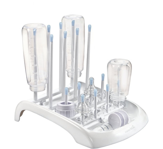Munchkin droogrek voor flessen - deluxe - flessendroogrek - afdruiprek voor afwas - geschikt voor het drogen van flessen, spenen, fopspenen, en andere babyaccessoires